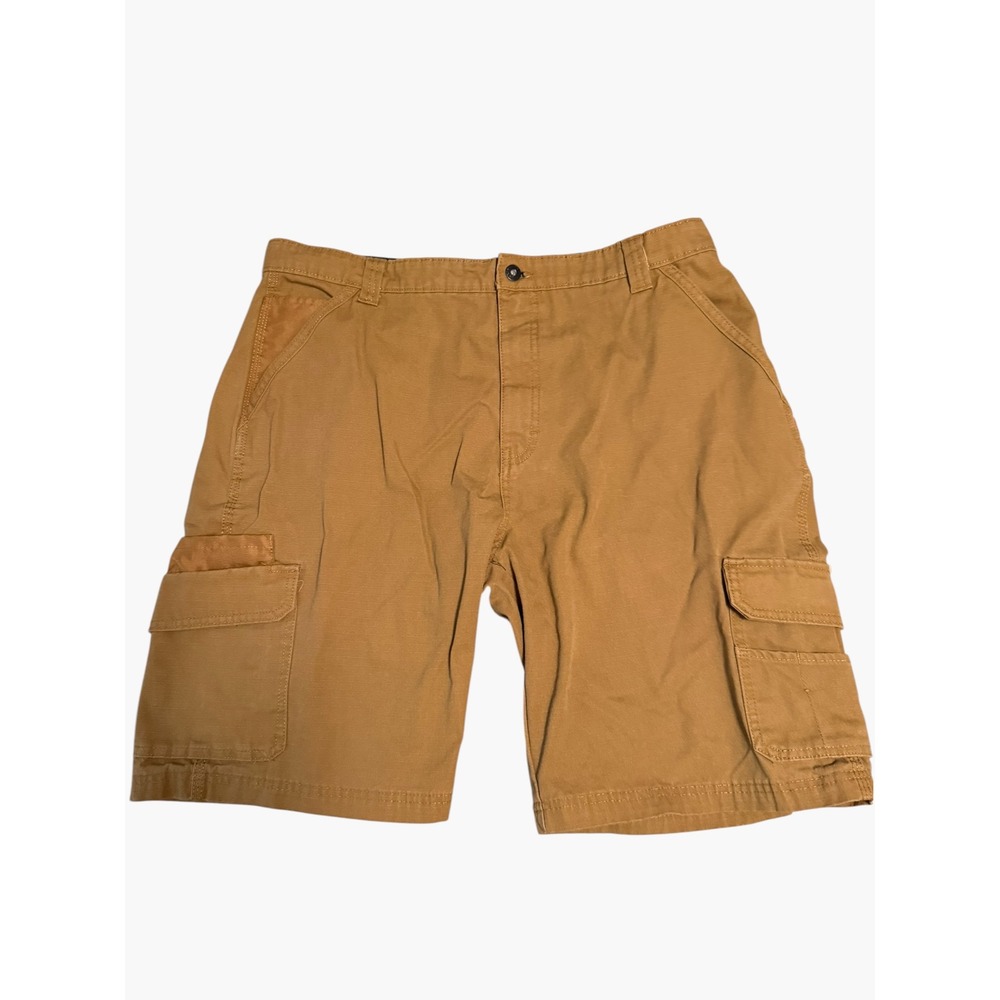 Genuine Dickies Mens Brown Ripstop Cargo Shorts Size 38 GR40ABD Workwear Utility